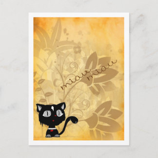 Carte Postale Poste de chat