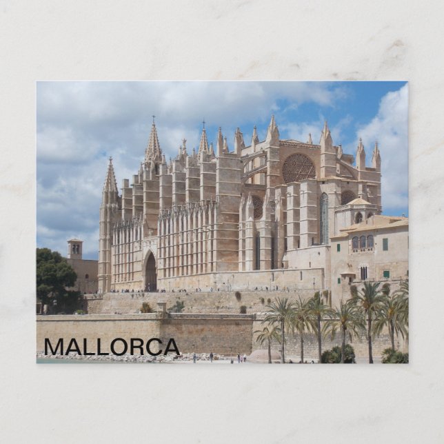 Carte Postale Poste de la Catedral de Palma de Mallorca (Devant)