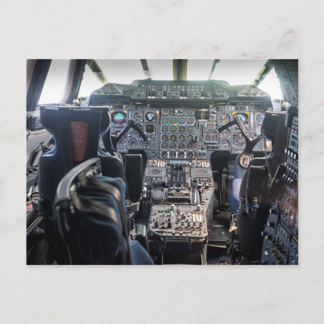 Carte Postale Poste de pilotage Concorde (Devant)