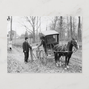 Carte Postale Poste du service postal