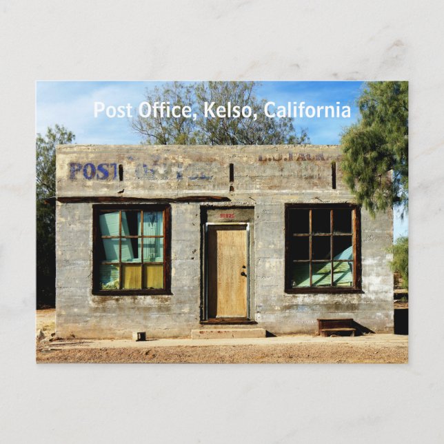 Carte Postale Poste historique de Kelso en Californie (Devant)