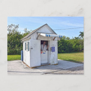 Carte Postale Poste, Ochopee, Floride, Bureau de poste le plus p