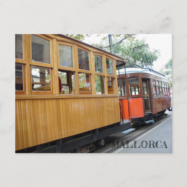 Carte Postale poste tren de Soller en Mallorca (Devant)