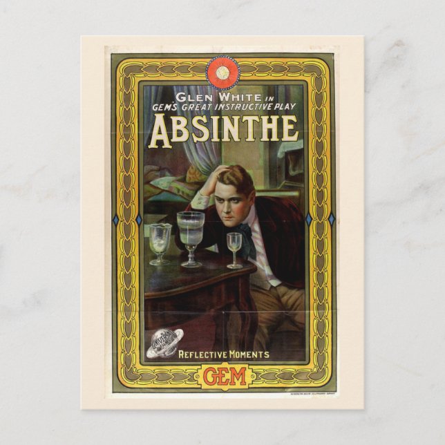 Carte Postale Poster Classic Absinthe (Devant)