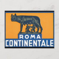 Poster Continentale_Vintage voyage rom