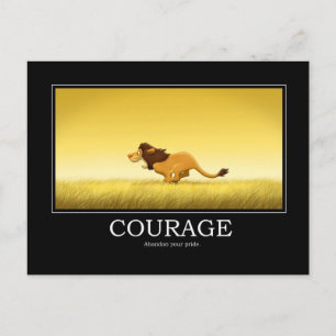 Carte postale Poster Courage