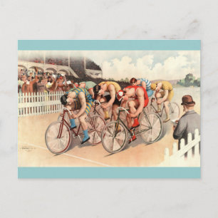 Carte Postale Poster d'affiche de course à vélo vintage
