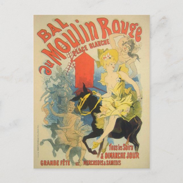 Carte Postale Poster d'art Toulouse Lautrec (Devant)