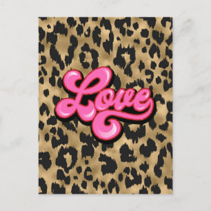 Carte postale poster de animal Gold Love