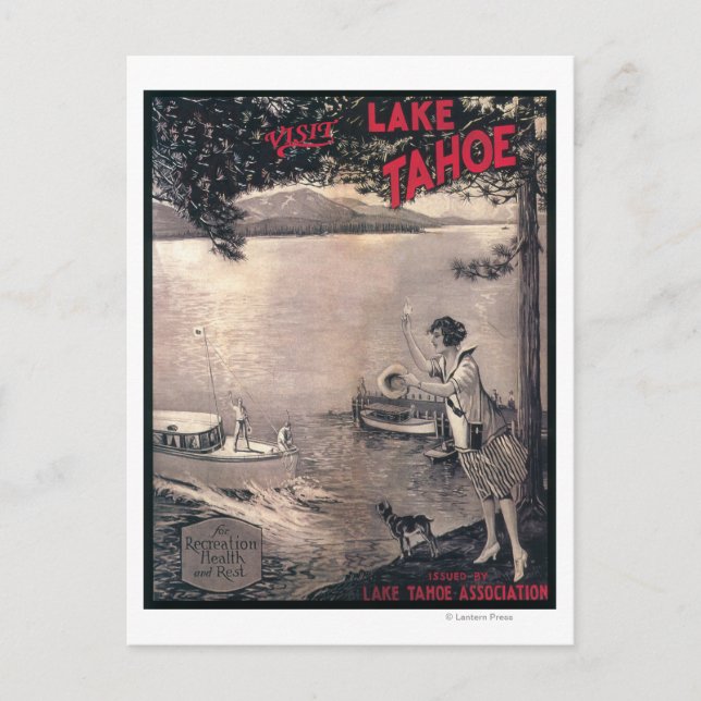 Carte Postale Poster de bateau en bois (Devant)