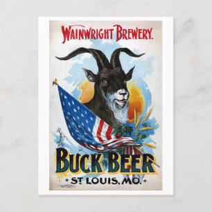 Carte Postale Poster de bière vintage