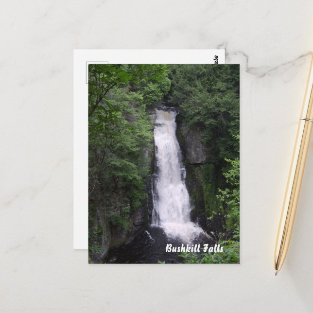 Carte Postale Poster de Bushkill Falls (Devant/Arrière en situation)