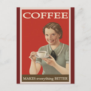 Carte Postale Poster de café Vintage