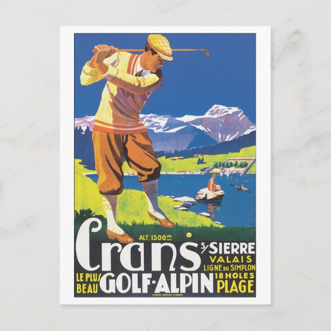 Carte Postale Poster de Crans (Devant)