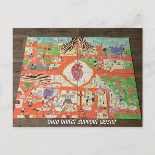 Carte Postale Poster de crise Ohio Direct Support
