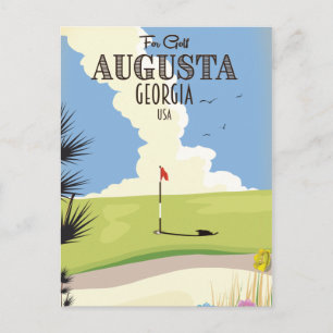 Carte Postale Poster de golf Augusta Georgia