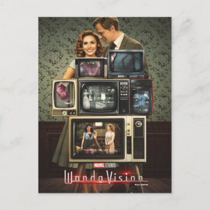 Carte Postale Poster de la pile de télévision WandaVision