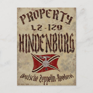 Carte Postale Poster De La Propriété Distorante Du Hindenburg