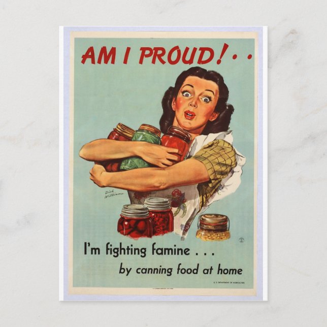 Carte Postale Poster de la Seconde Guerre mondiale - AM I FID! (Devant)