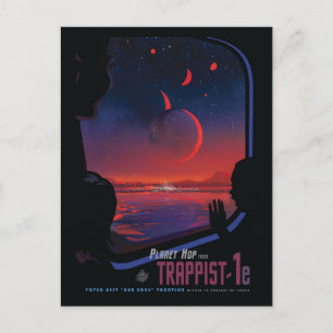 Carte Postale Poster de l'espace rétro - Les spectateurs observe