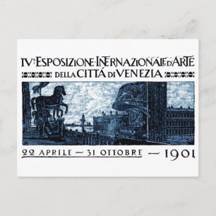 Carte Postale Poster de l'exposition d'art de Venise 1901