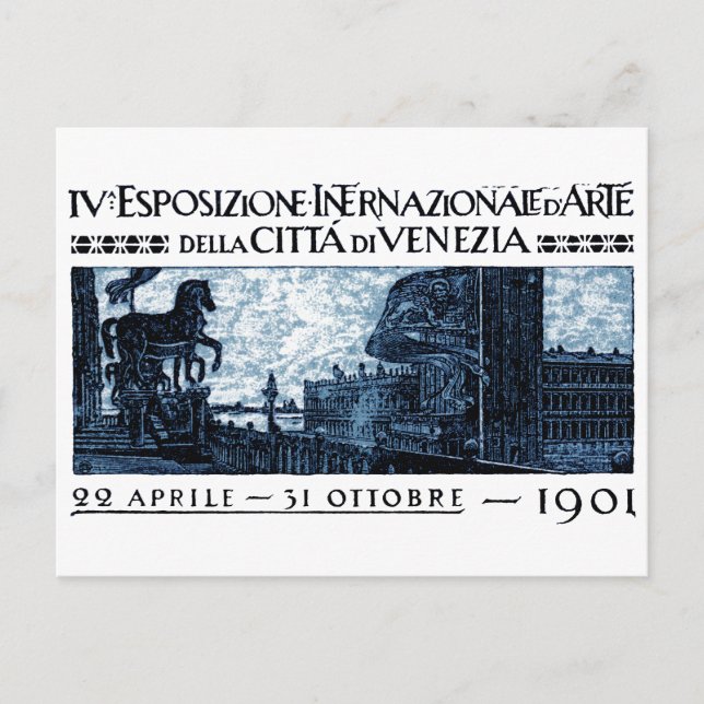 Carte Postale Poster de l'exposition d'art de Venise 1901 (Devant)