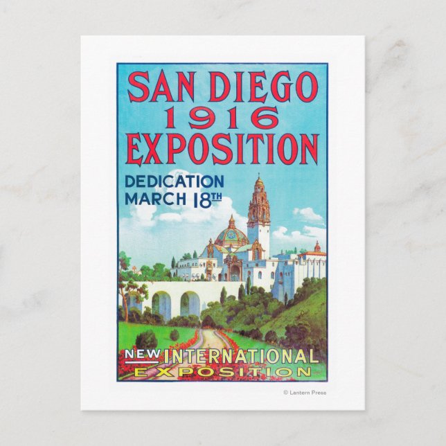 Carte Postale Poster de l'exposition internationale de San Diego (Devant)