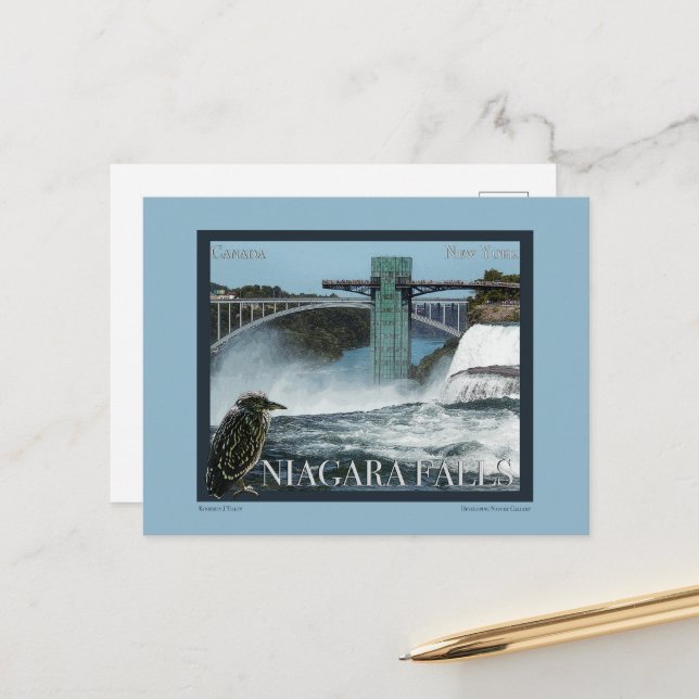 Carte Postale Poster de Niagara Falls (Devant/Arrière en situation)
