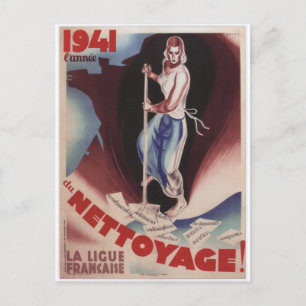 Carte Postale Poster de propagande Nettoyage