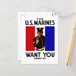Carte Postale Poster de recrutement maritime vintage de la Premi