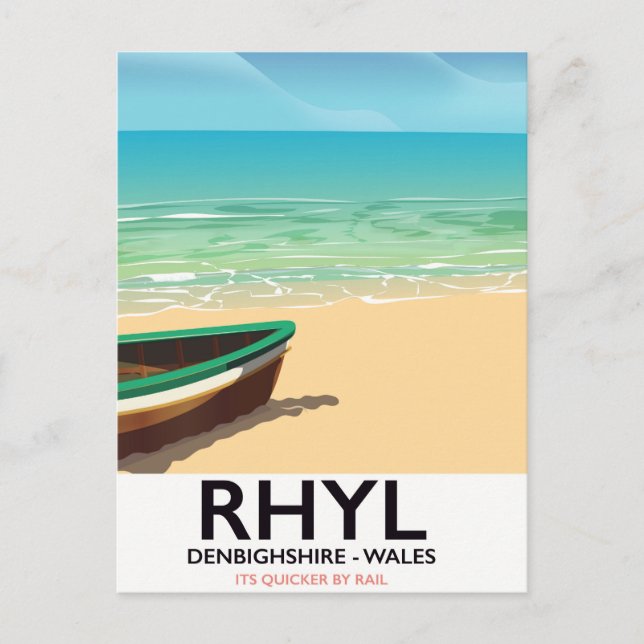 Carte Postale Poster de Rhyl Denbighshire (Devant)