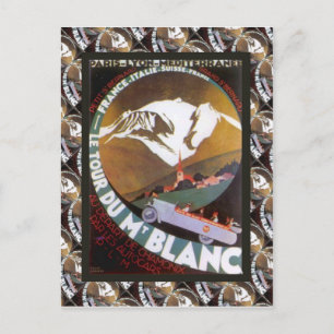Carte Postale Poster de ski vintage, France, Tour de Mont Blanc