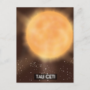 Carte Postale Poster de Tau Ceti Space Art