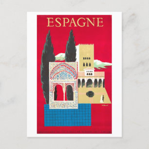 Carte Postale Poster de Vintage Spain Travel
