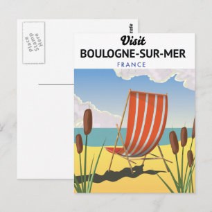 Carte Postale Poster de voyage de Boulogne-sur-Mer