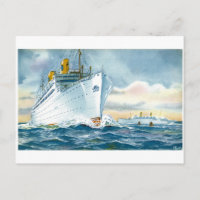 Poster de voyage de vintage Ocean Liners