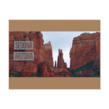 Poster de voyage des montagnes de l'Arizona Sedona