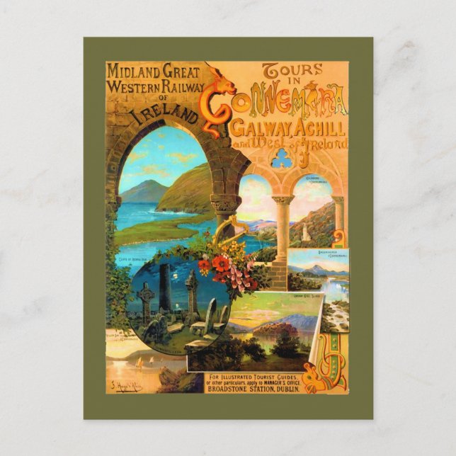Carte Postale Poster de voyage Galway (Devant)
