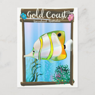 Carte Postale poster de voyage Gold Coast Australia.