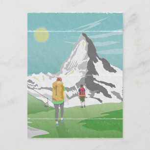 Carte Postale poster de voyage matterhorn Suisse