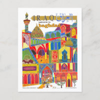 Poster de voyage vintage Bagdad Iraq