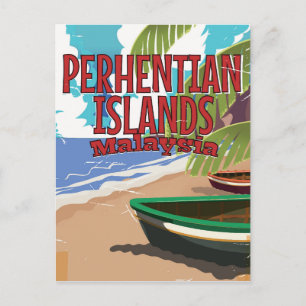 Carte Postale Poster de voyage vintage Malaisie