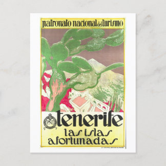Carte Postale Poster de voyage vintage Tenerife