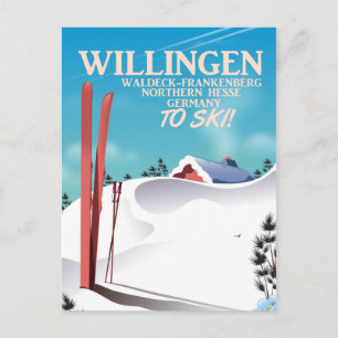 Carte Postale Poster de voyage Willingen Ski.