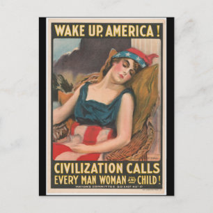 Carte Postale Poster de Wake Up America