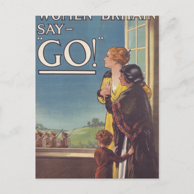 Carte Postale Poster des femmes britanniques say_Propaganda (Devant)