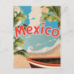 Carte Postale Poster des vacances Vintages au Mexique