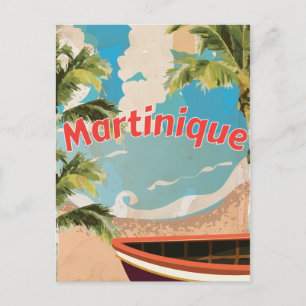 Carte Postale Poster des vacances Vintages en Martinique