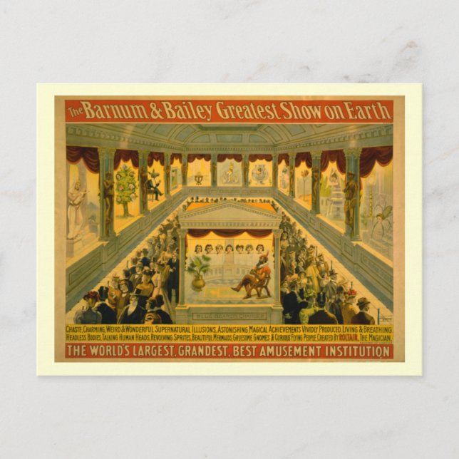 Carte Postale Poster du Barnum & Bailey Circus (Devant)