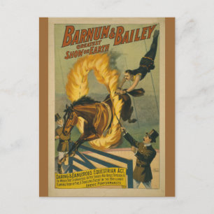 Carte Postale Poster du Cirque du Cheval flamboyant